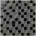 Mosaïque sol/mur ardoise 29,5x29,5 cm anthracite et verre - Siam, Boxer