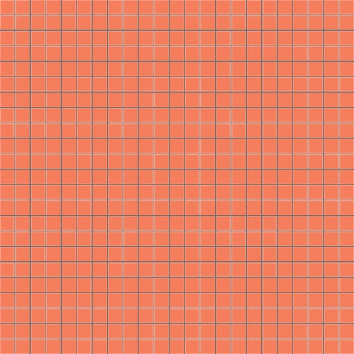 Mosaïque à petits carreaux blush foncés et brillants 12.16 - Roman opus, Bisazza