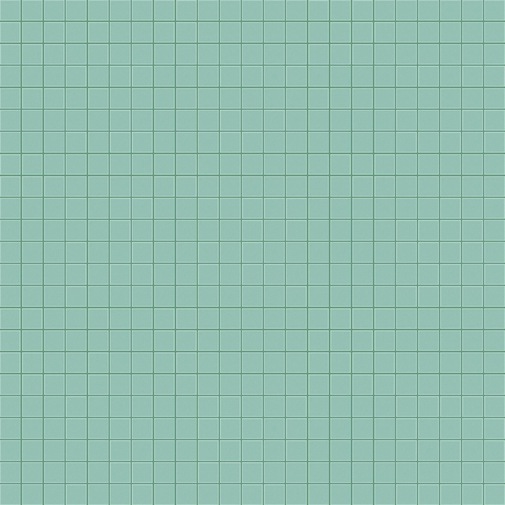 Mosaïque à petits carreaux vert aqua brillant 12.84, avec kit de pose - Roman Opus, Bisazza