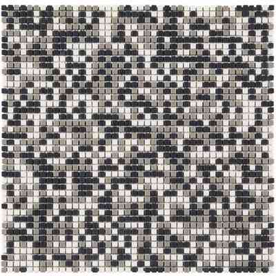 Nano Mosaic in recycled glass paste for floors and walls, Gray Mix - Nano Cube, Boxer
