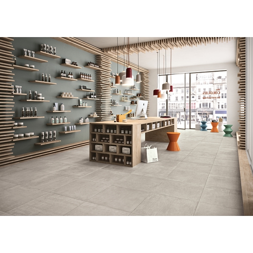 Natural concrete effect stoneware Factory 56 60x60 cm - Concrete Jungle, Blustyle