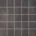 Natural porcelain stoneware mosaic, Black, 30x30 cm - Luni stone, Dom Ceramiche