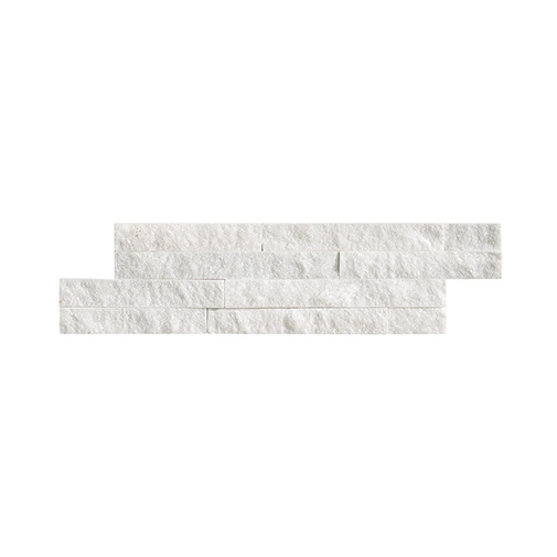 Natural stone wall cladding White 10x35 cm - Mini Nat-Stone, Boxer