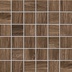 Natural wood effect porcelain stoneware, 36,6x32,6 cm, Nut Mix mosaic - Logwood, Dom Ceramiche