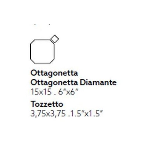 Ottagonetta Tile 15x15 Matt White Tonalite (second choice)