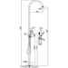 Outdoor shower column in stainless steel, with hand shower and progressive mixers - Pool, Bossini