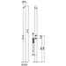 Outdoor shower column with hand shower and progressive mixers - Aquabambù, Bossini