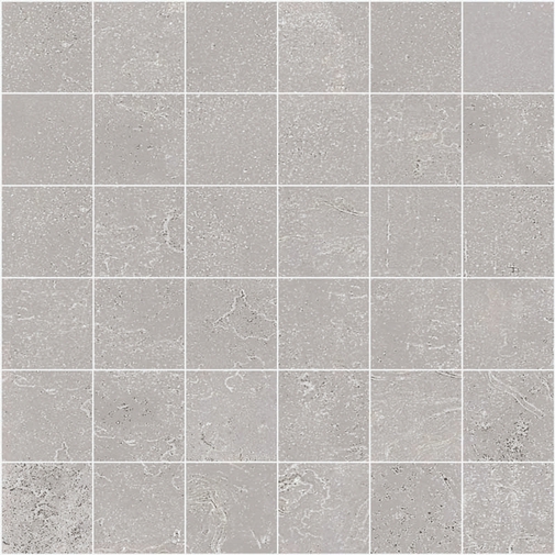 Oxidized metal effect porcelain stoneware, Mosaico Silver 30x30 cm - Oxidart, Ceramica Sant'Agostino