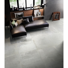 Oxidized metal effect porcelain stoneware, Silver 120x120 cm - Oxidart, Ceramica Sant'Agostino