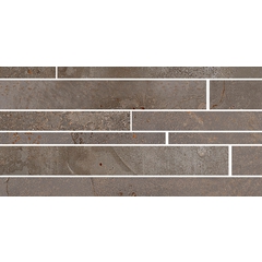 Oxidized metal effect porcelain stoneware, Wall mosaic Iron 22,5x45 cm - Oxidart , Ceramica Sant'Agostino