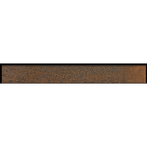 Oxidized metal effect skirting board, in porcelain stoneware, Copper 7,3x60 cm - Oxidart , Ceramica Sant'Agostino