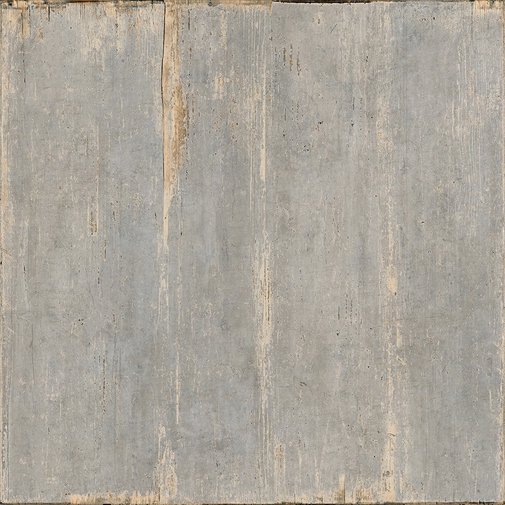 Painted wood effect floor, in porcelain stoneware, Gray 90x90 cm - Blendart, Ceramica Sant'Agostino