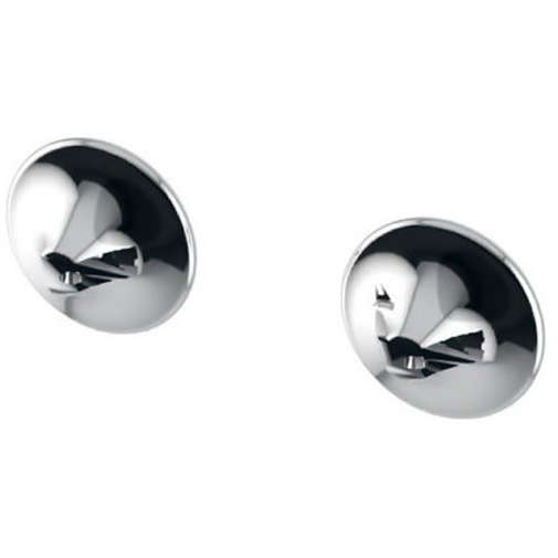 Pair of chromed shelf supports - Venessia Lineabeta