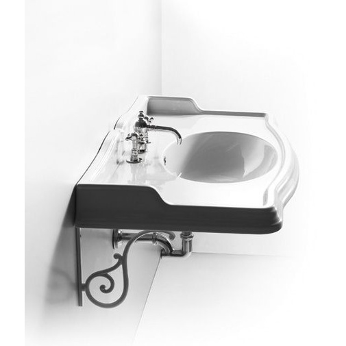 Coppia di mensole in metallo bianco per appoggio consolle - Simas