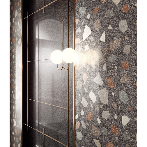 Palladio-Steinzeug mit mattem Marmoreffekt, Palladian Dark 90x90 cm - Newdecò, Ceramica Sant'Agostino