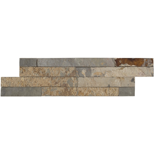 Parement en pierre naturelle rouille 10x35 cm - Mini Nat-Stone, Boxer
