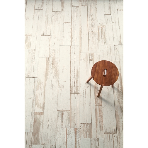 Pavimento effetto legno sverniciato, in gres porcellanato, White 90x90 cm - Blendart, Ceramica Sant'Agostino