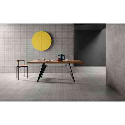 Pavimento effetto tessuto, Tartan Grey 60x60 cm - Set, Ceramica Sant'Agostino