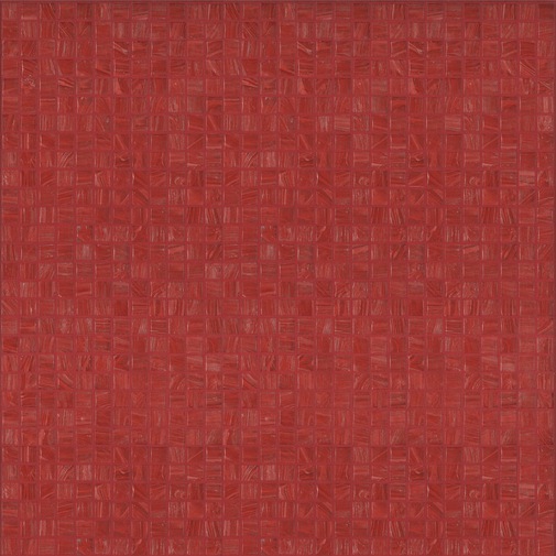 Petite mosaïque de verre rouge 10.31, avec kit de pose - Émail, Bisazza