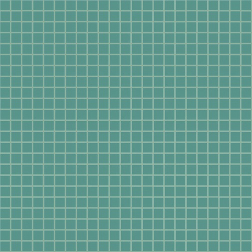 Petits carreaux de mosaïque brillant clair pétrole 12.87, avec kit de pose - Roman Opus, Bisazza