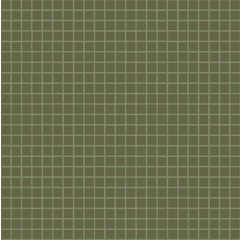 Petits carreaux de mosaïque vert mousse brillant 12.106, avec kit de pose - Opus romano, Bisazza