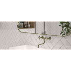 Piastrella 10x30 rivestimento liscia lucida bianco  Mainzu