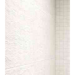 Piastrella da rivestimento con decoro onda Sonora Perla 25x75 cm Vera Dom Ceramiche