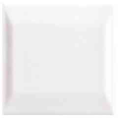 Piastrella da rivestimento diamantata, bianco lucido, 15x15 cm - Talco, Cesi