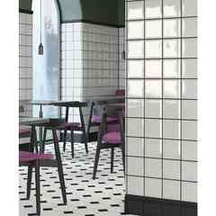 Piastrella da rivestimento diamantata, bianco lucido, 15x15 cm - Talco, Cesi