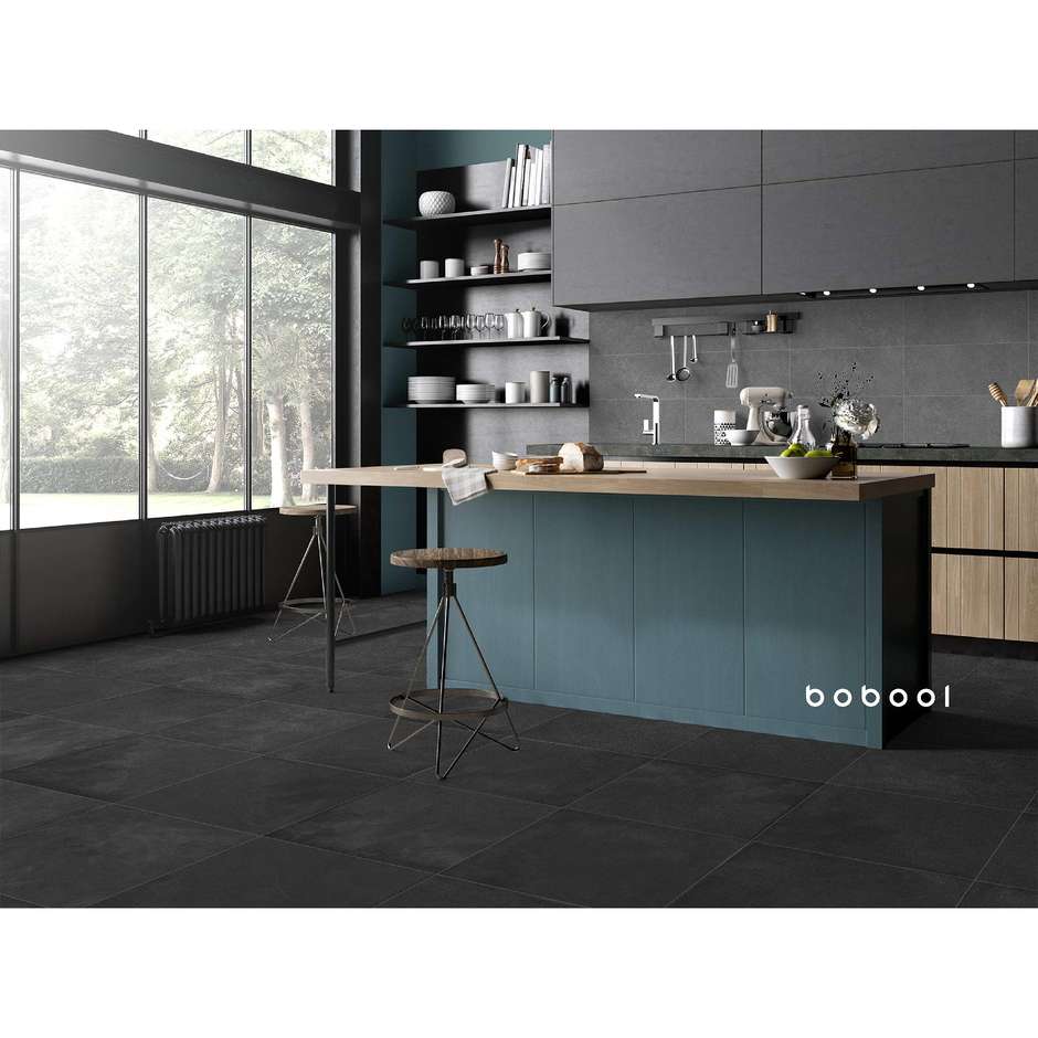 Piastrella da rivestimento effetto cemento, Antracite, 25x60 cm - Concretus, Dom Ceramiche