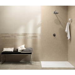 Piastrella da rivestimento effetto cemento, Bianco, 25x60 cm - Concretus, Dom Ceramiche