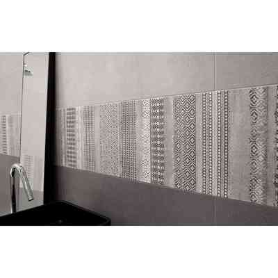 Piastrella da rivestimento effetto cemento, Grigio, 25x60 cm - Concretus, Dom Ceramiche