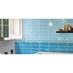 Piastrella da rivestimento lucida 10x30 Azzurro chiaro - Kraklè, Tonalite