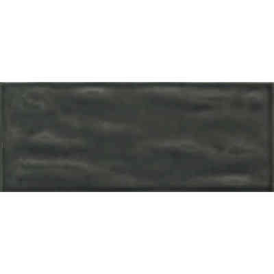 Piastrella da rivestimento lucida effetto mosso, nero Smoke, 20x50 cm - Aria, Dom Ceramiche