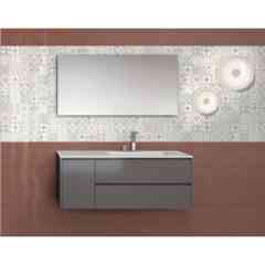 Piastrella da rivestimento lucida effetto venato, 20x50 cm, Bordeaux - Cambridge, Cotto Petrus