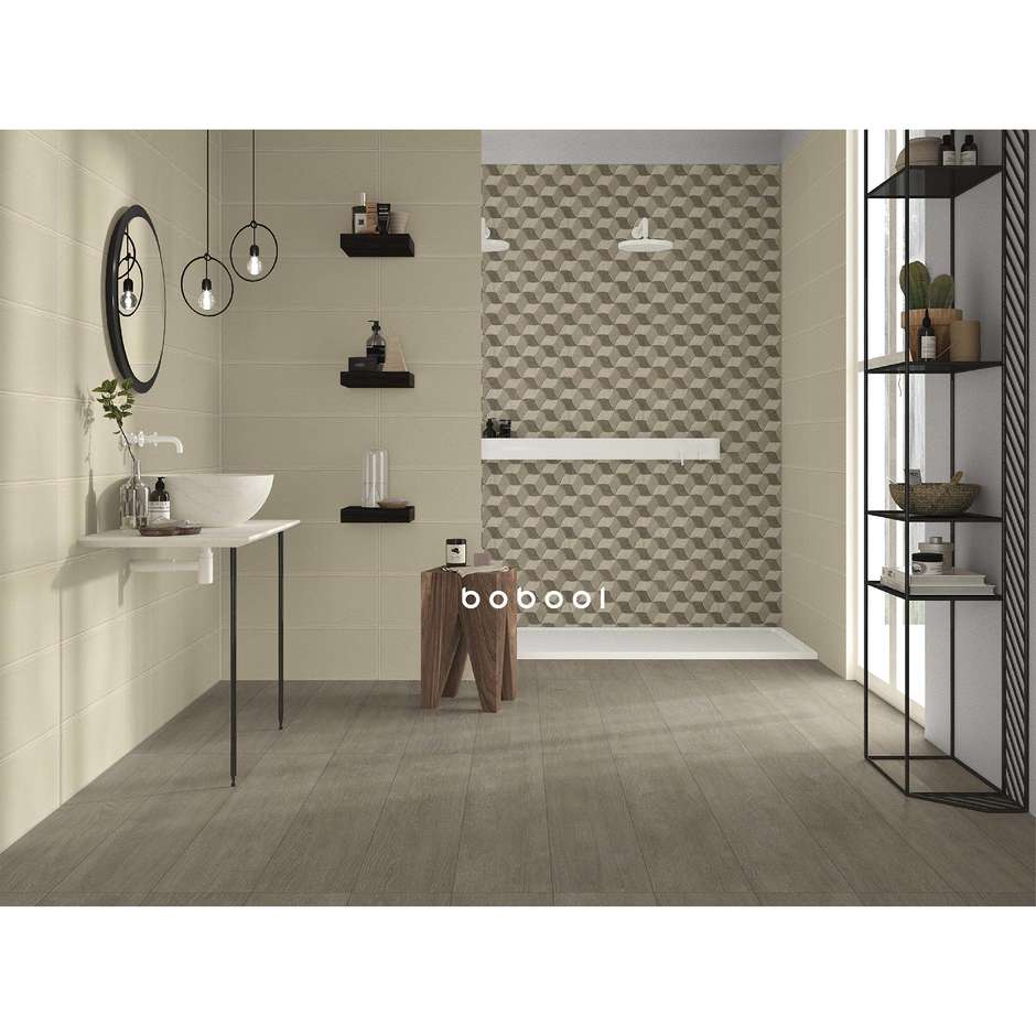 Piastrella da rivestimento opaca, Kaki, 20x60 cm - Smooth, Dom Ceramiche