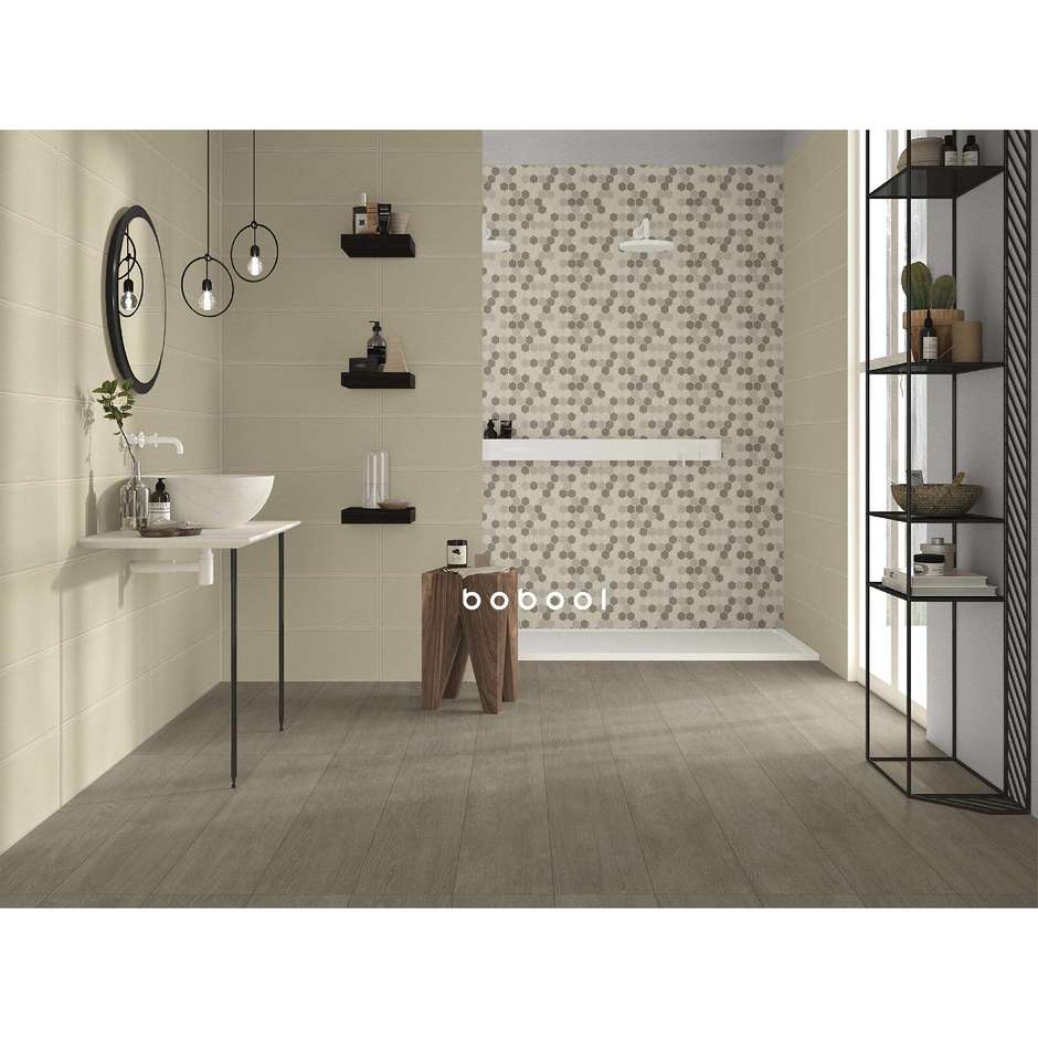 Piastrella da rivestimento opaca, Kaki, 20x60 cm - Smooth, Dom Ceramiche