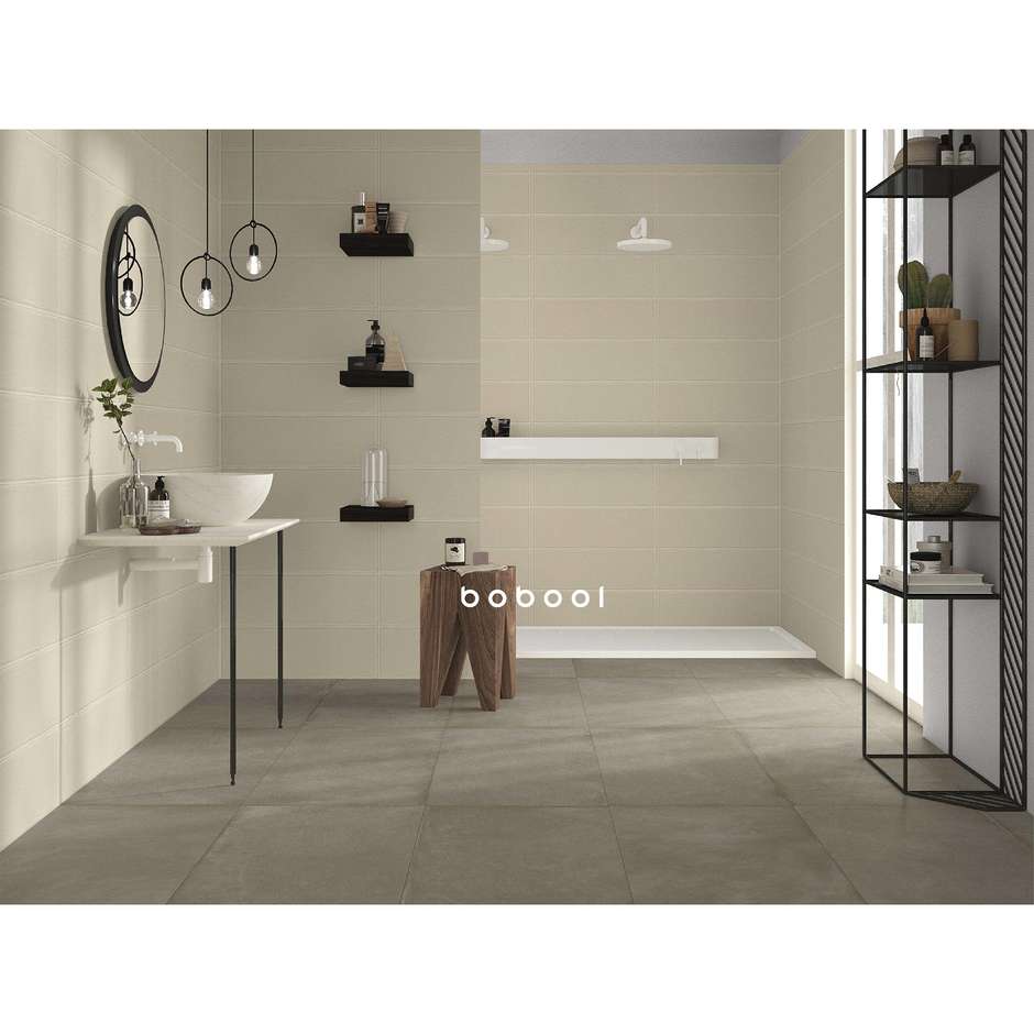 Piastrella da rivestimento tinta unita opaca, Beige, 20x60 cm - Smooth, Dom Ceramiche