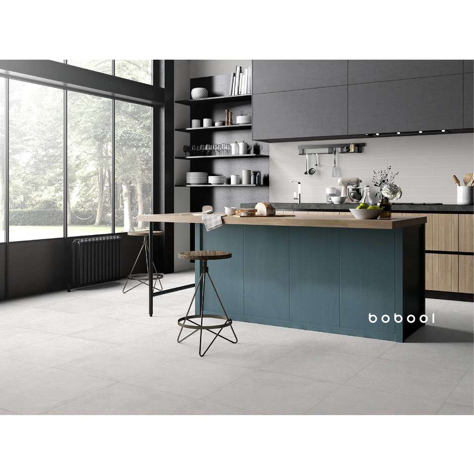 Piastrella da rivestimento tinta unita opaca, Grigio Ash, 10x60 cm - Smooth, Dom Ceramiche