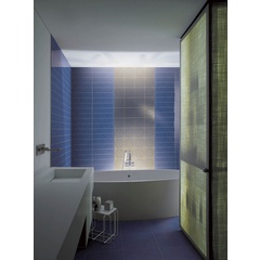 Piastrella dal decoro ricercato su fondo blu, ornata in Oro 20x20 cm confezione di 25 pezzi - Carmen C6, Ceramica Bardelli