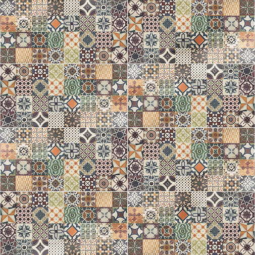 Piastrella decorata effetto cementina, 15x30 cm - Decor Messina, Mainzu