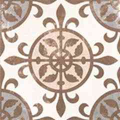 Piastrella decorata effetto cemento anticato in gres porcellanato, beige B, 20x20 cm - Opus, Casalgrande