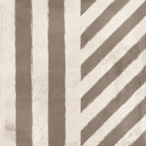 Piastrella effetto argilla, con decori contemporanei, Tribal 20x20 cm - Ritual, Ceramica Sant'Agostino