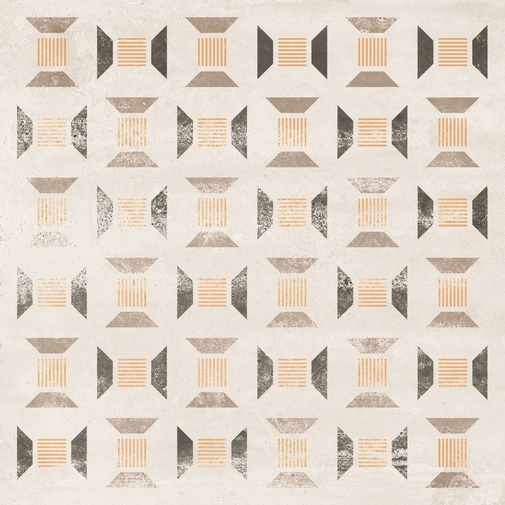 Piastrella effetto argilla con decori, Patchwork Light 20x20 - Ritual, Ceramica Sant'Agostino