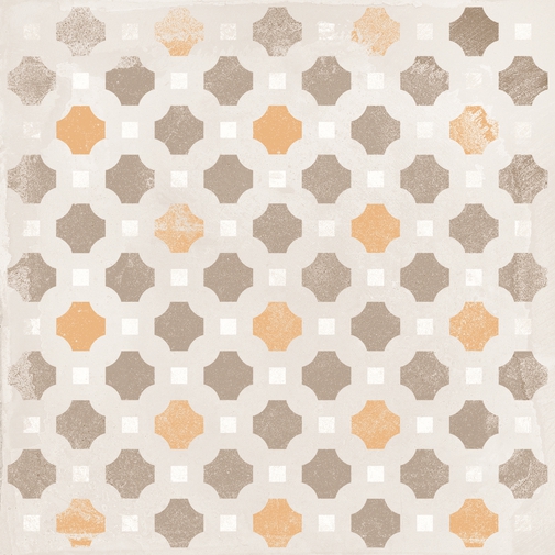 Piastrella effetto argilla con decori, Patchwork Light 20x20 - Ritual, Ceramica Sant'Agostino