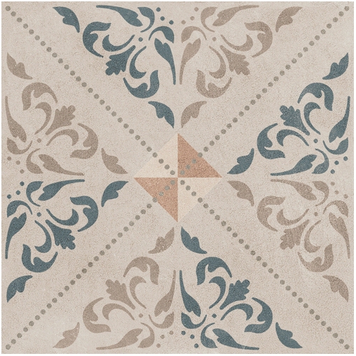 Piastrella effetto cementina in gres porcellanato, 20x20 cm - Patchwork Classic Mix, Sant'Agostino