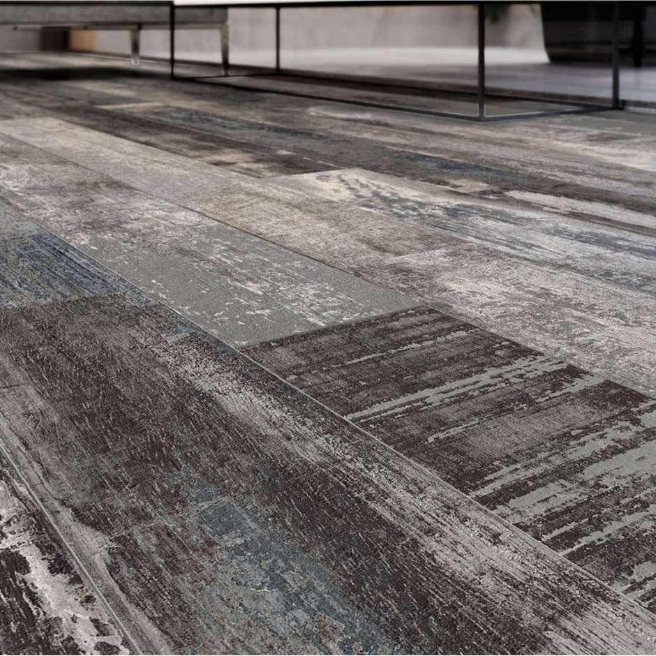 Piastrella effetto legno in gres porcellanato, Carbon 15x120 cm - Colorart, Sant'Agostino