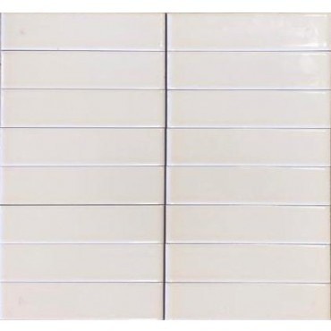 Piastrella in ceramica Bianco Extra lucido 2,5x10 - Wafer, Ceramica Bardelli
