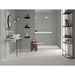 Piastrella in ceramica effetto cemento, Grigio Brush, 33,3x100 cm - Comfort G, Dom Ceramiche