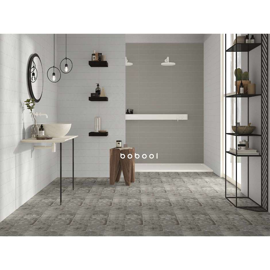 Piastrella in ceramica opaca per rivestimento, Greige, 10x60 cm - Smooth, Dom Ceramiche